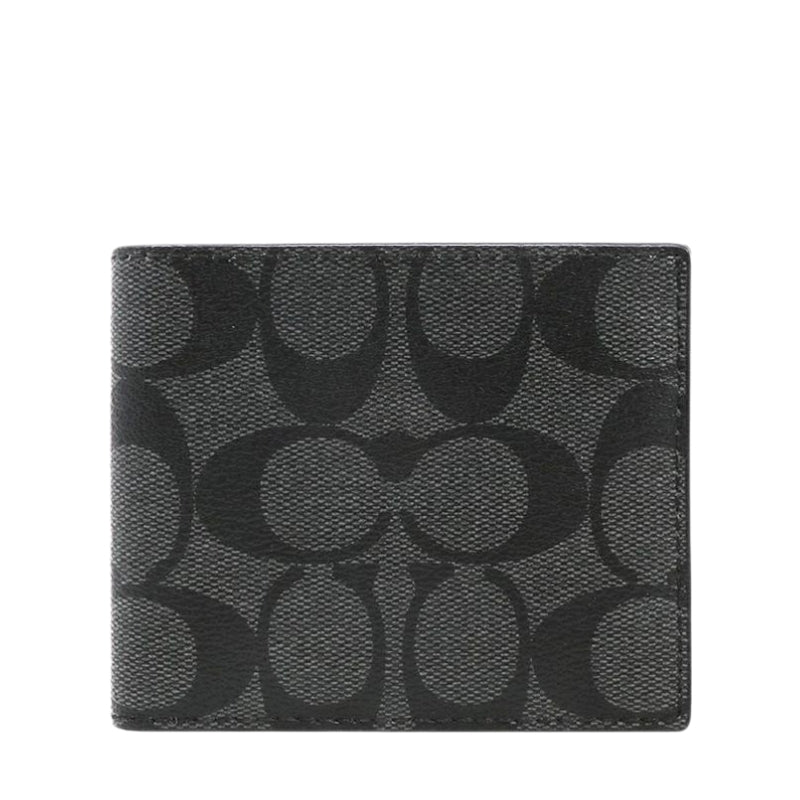 Cartera Coach Id Billfold Wallet In Signature Canvas
