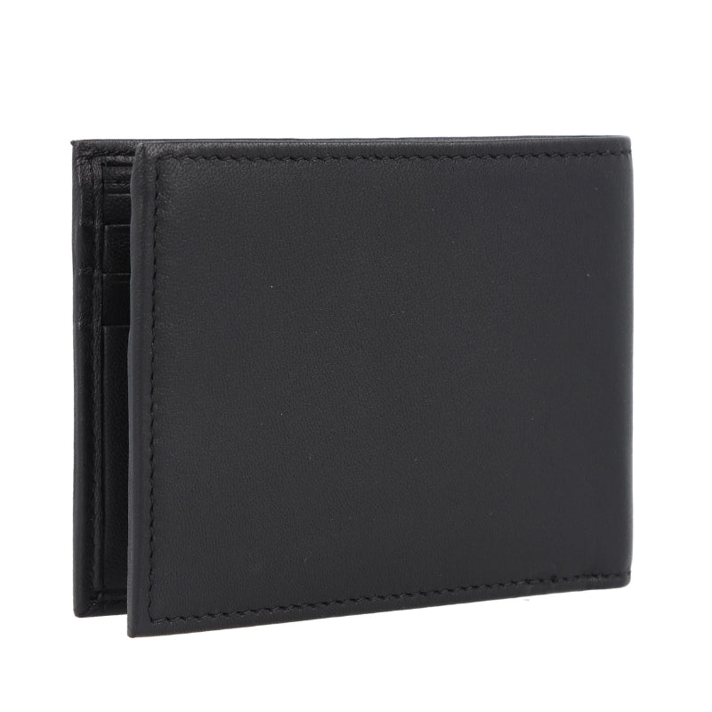 Cartera Boss Embossed Logo Grained Leather Wallet
