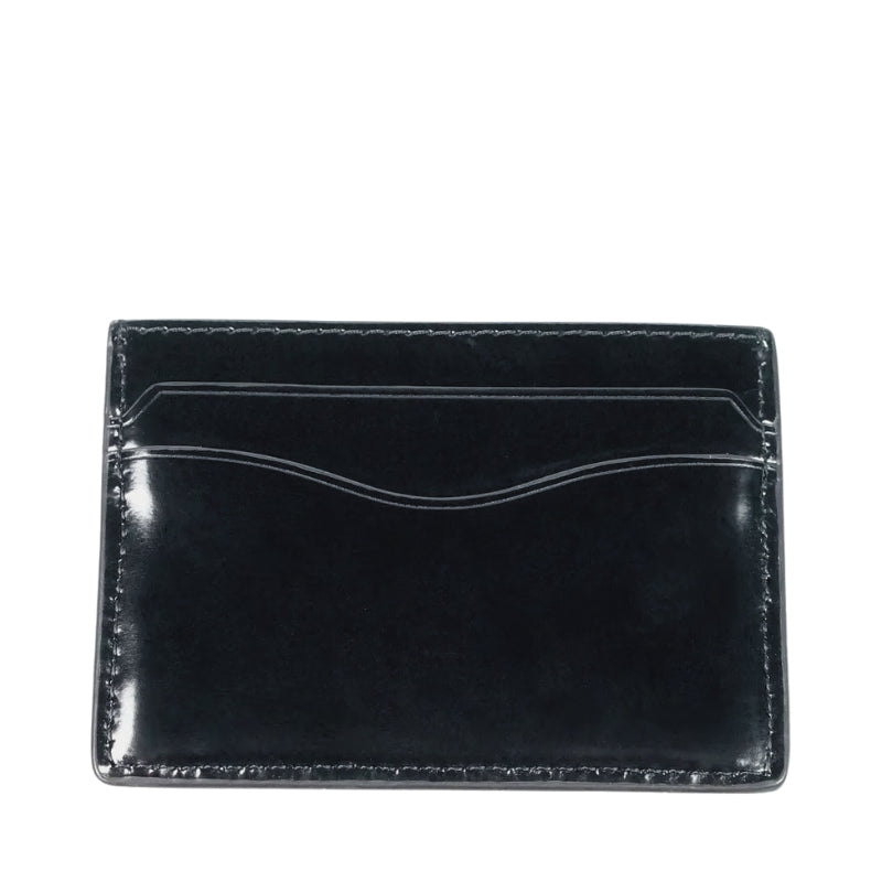 Tarjetero Emerson Black Patent Leather Card Case Wallet Holder