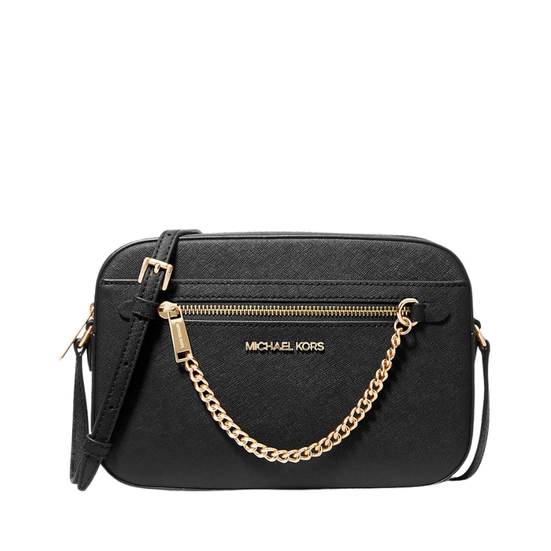 Bolsa Michael Kors Jet Set Large Saffiano Leather Crossbody Bag