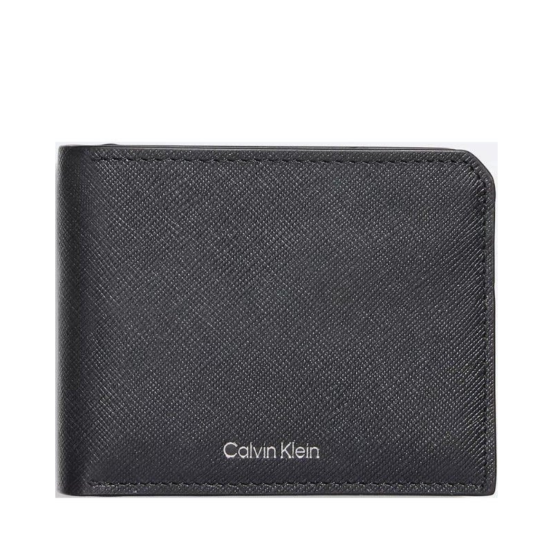 Cartera Calvin Klein Saffiano Leather Card Case Bifold Wallet