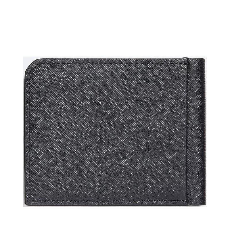 Cartera Calvin Klein Saffiano Leather Card Case Bifold Wallet