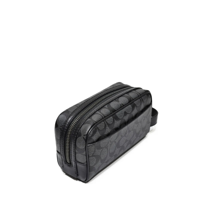 Sobaquera Coach Small Travel Kit In Signature Canvas