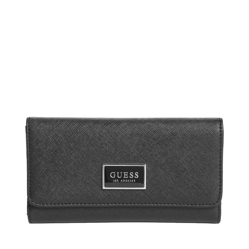 Cartera Guess Abree Logo Saffiano Slim Wallet