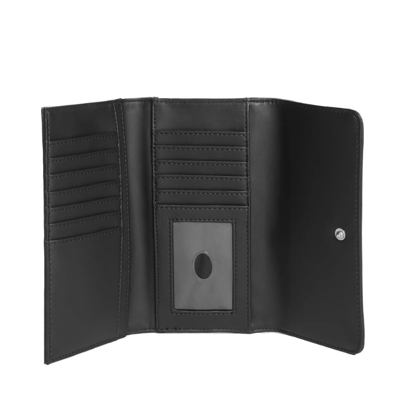 Cartera Guess Abree Logo Saffiano Slim Wallet