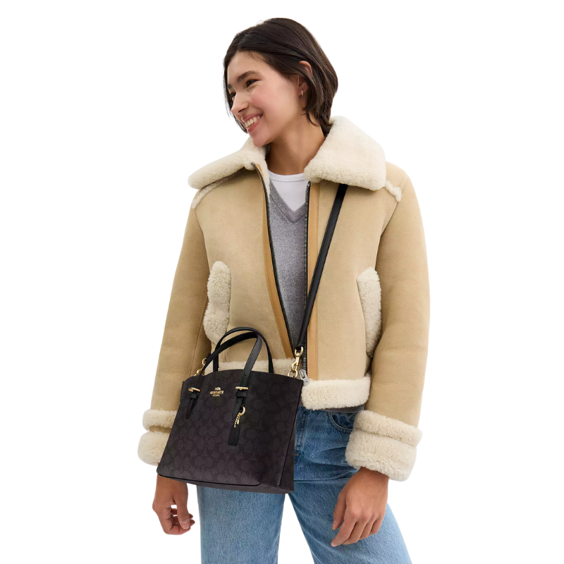 Bolsa Coach Mollie Tote Bag 25 In Signature Canvas