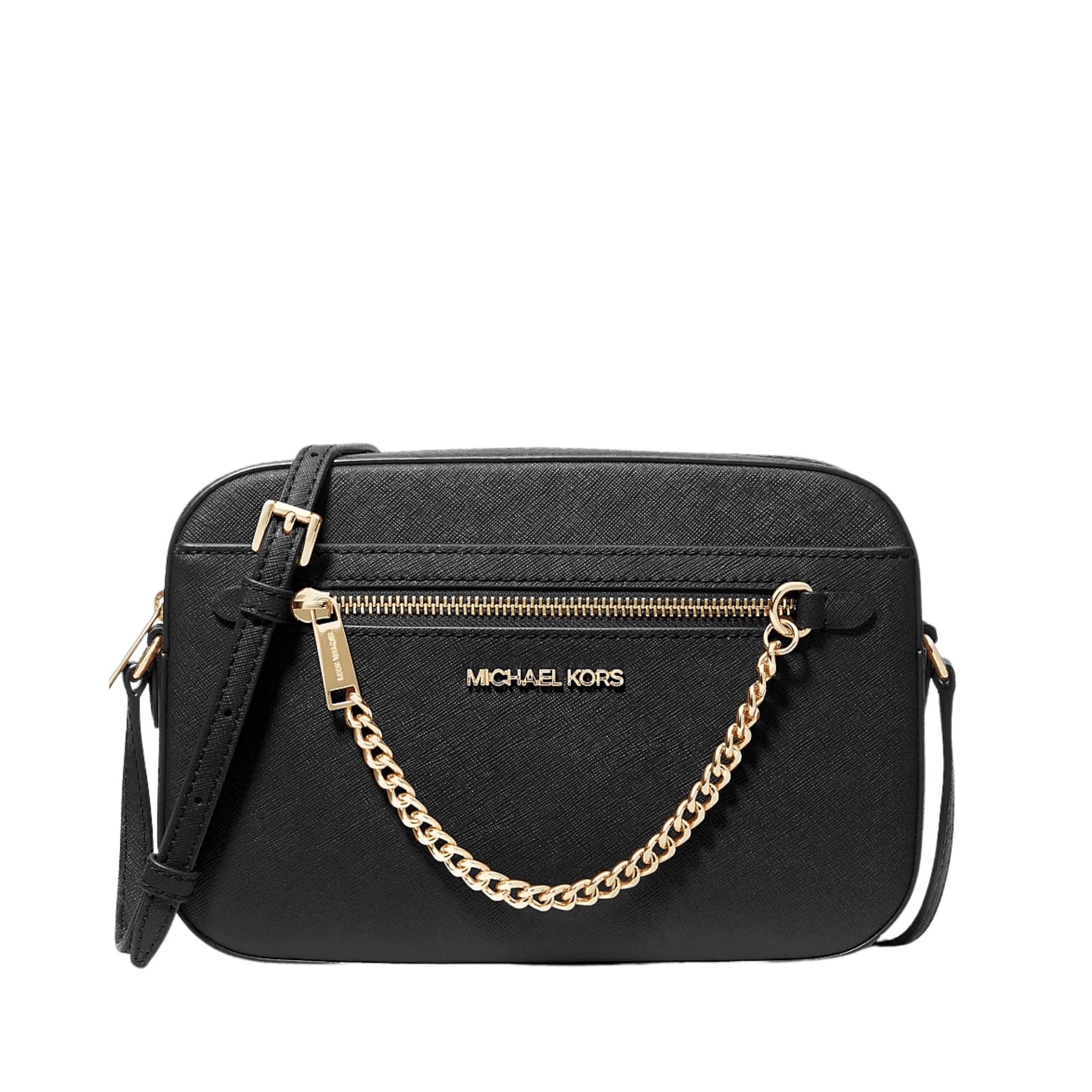 Bolsa Michael Kors Jet Set Large Saffiano Leather Crossbody Bag