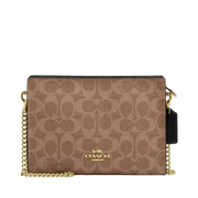 Bolsa Coach Slim Crossbody Bag In Signature Canvas