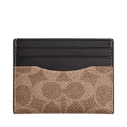 Tarjetero Coach Slim Id Card Case In Signature Canvas