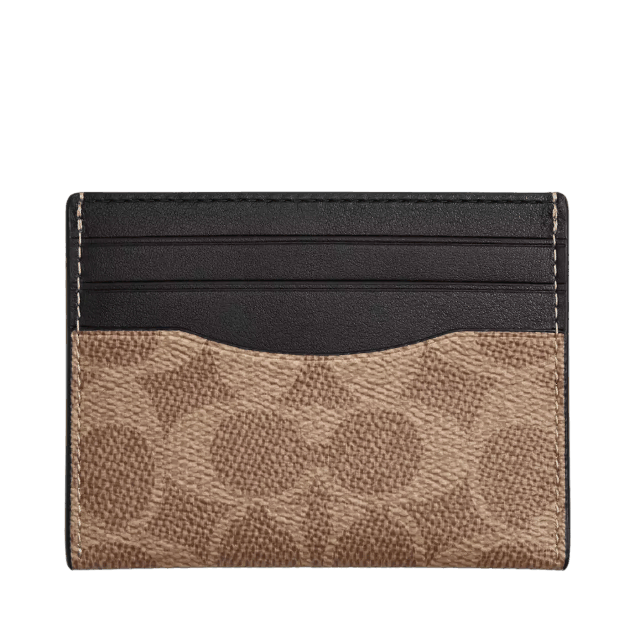 Tarjetero Coach Slim Id Card Case In Signature Canvas