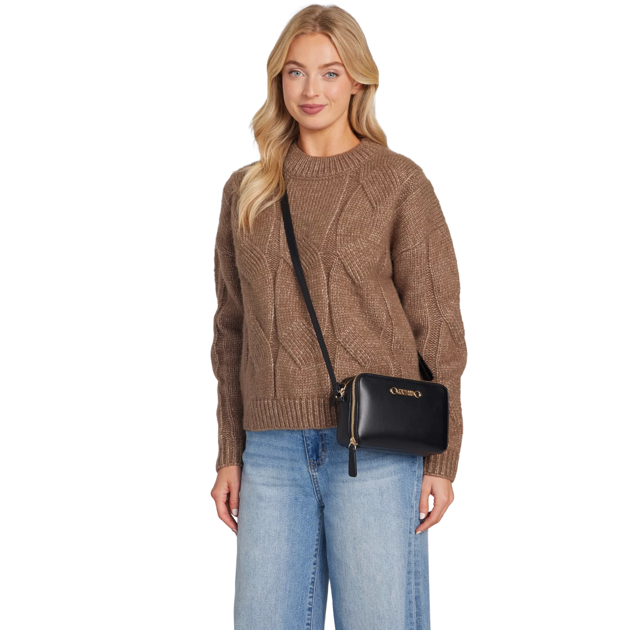 Bolsa Guess Avelina Double-Zip Crossbody