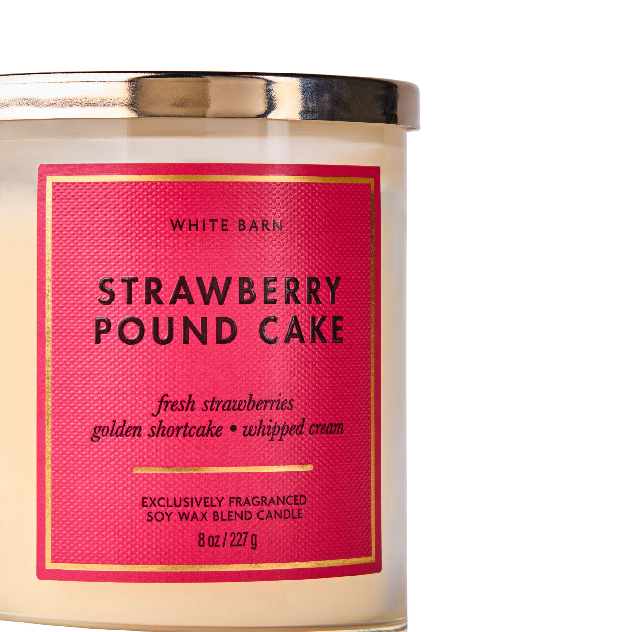 Strawberry Pound Cake - Vela mediana