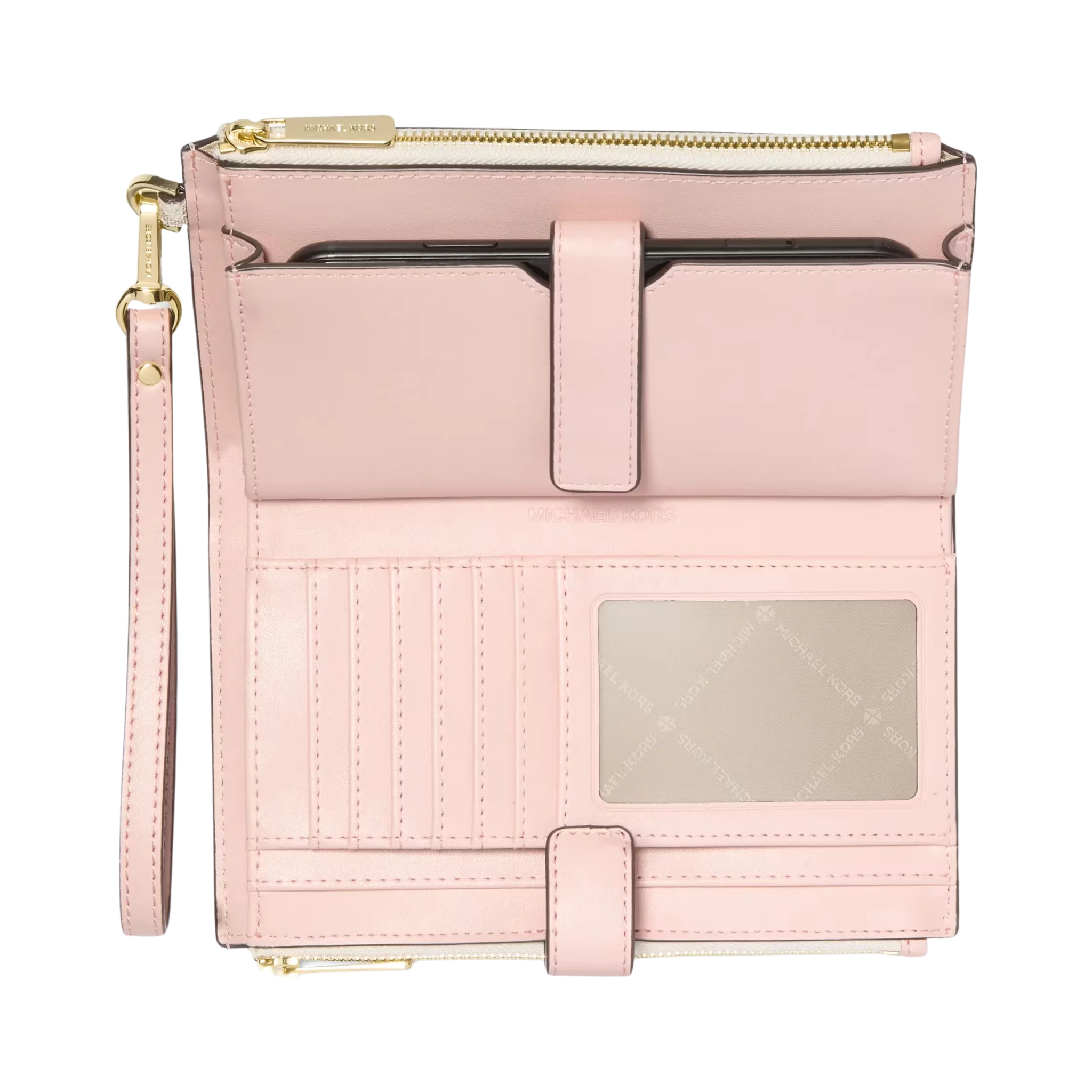 Cartera Michael Kors Jet Set Travel Signature Logo Smartphone Wallet