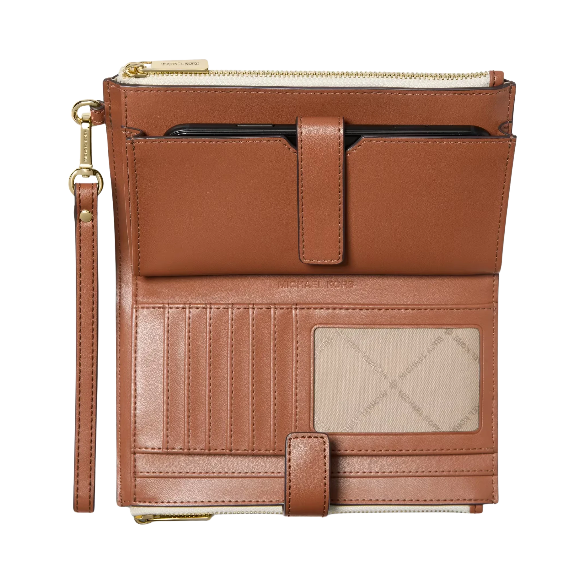 Cartera Michael Kors Jet Set Travel Signature Logo Smartphone Wallet