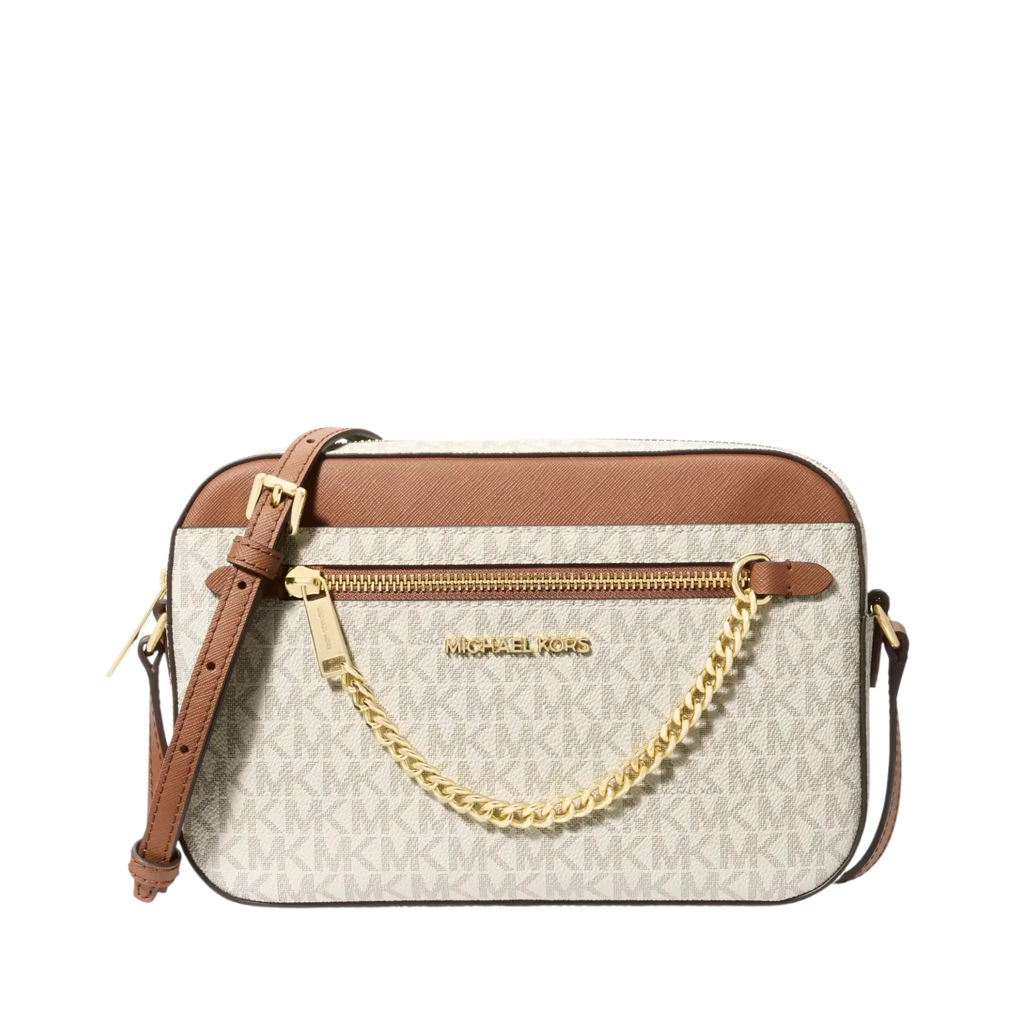 Bolsa Michael Kors Jet Set Large Logo Crossbody Bag