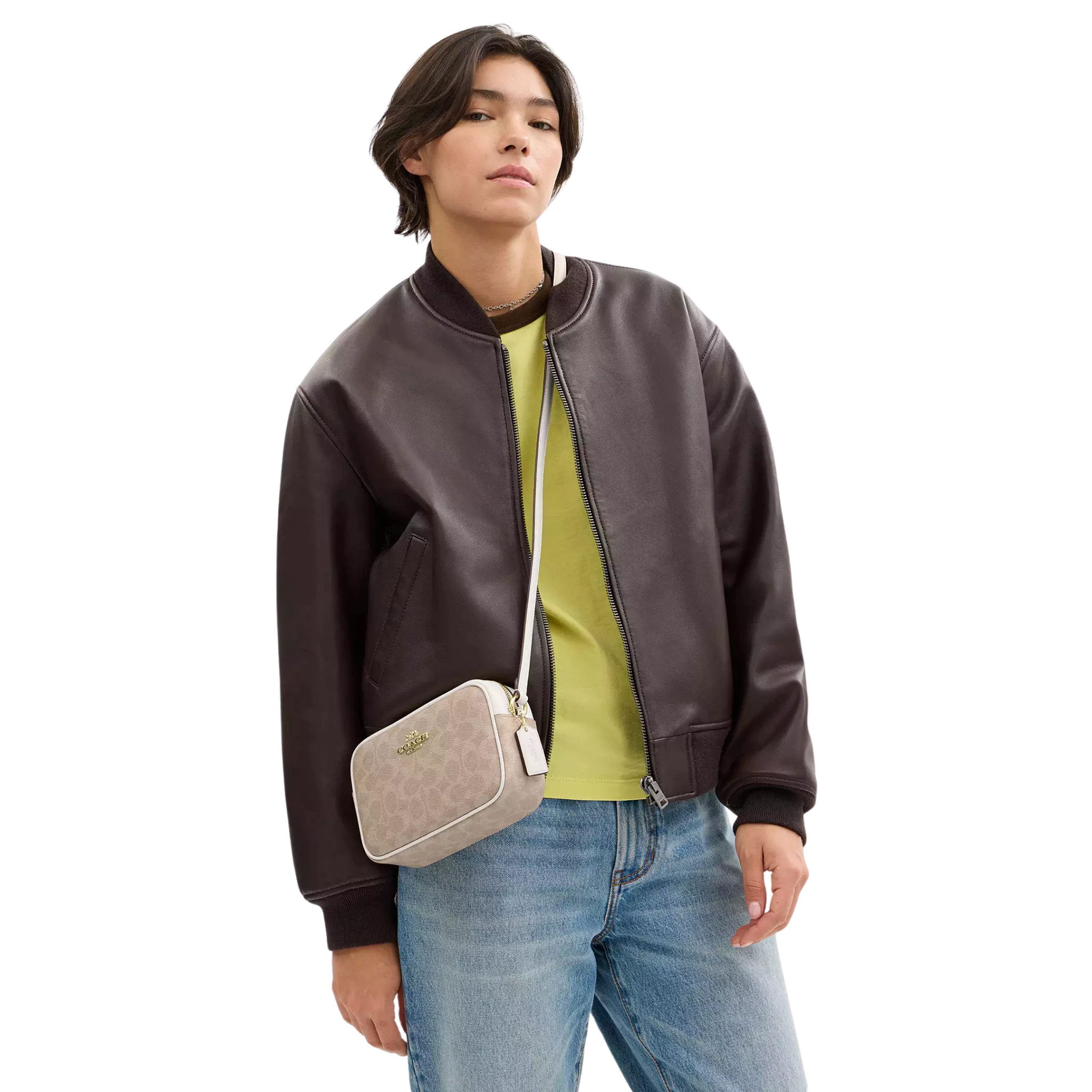 Bolsa Coach Mini Jamie Camera Bag In Signature Canvas