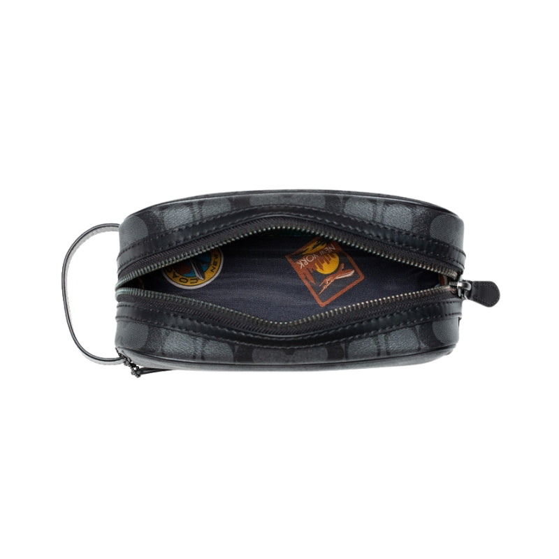 Sobaquera Coach Small Travel Kit In Signature Canvas