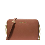 Bolsa Michael Kors Jet Set Large Saffiano Leather Crossbody Bag
