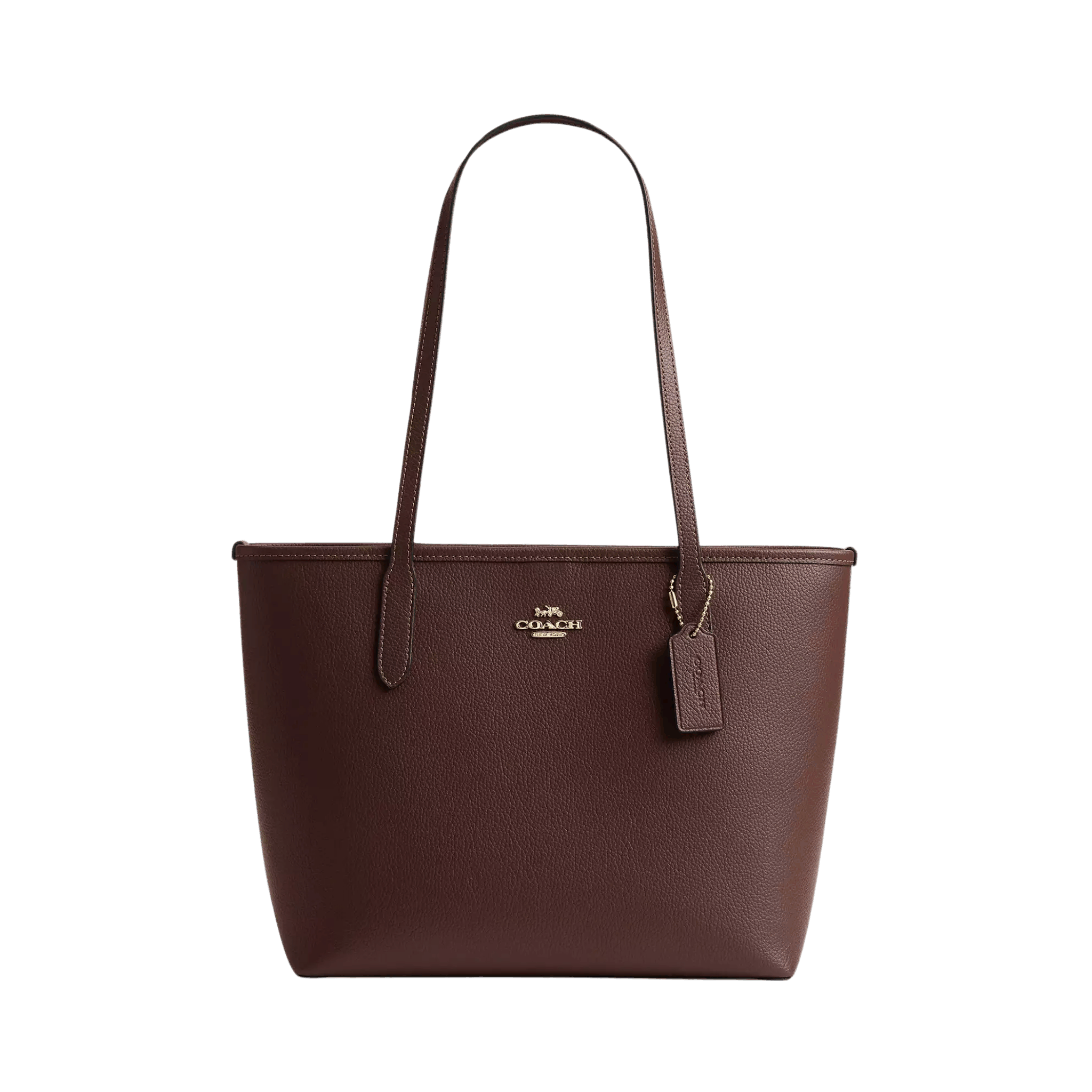 Bolsa Coach Medium City Tote In Pebbled Leather