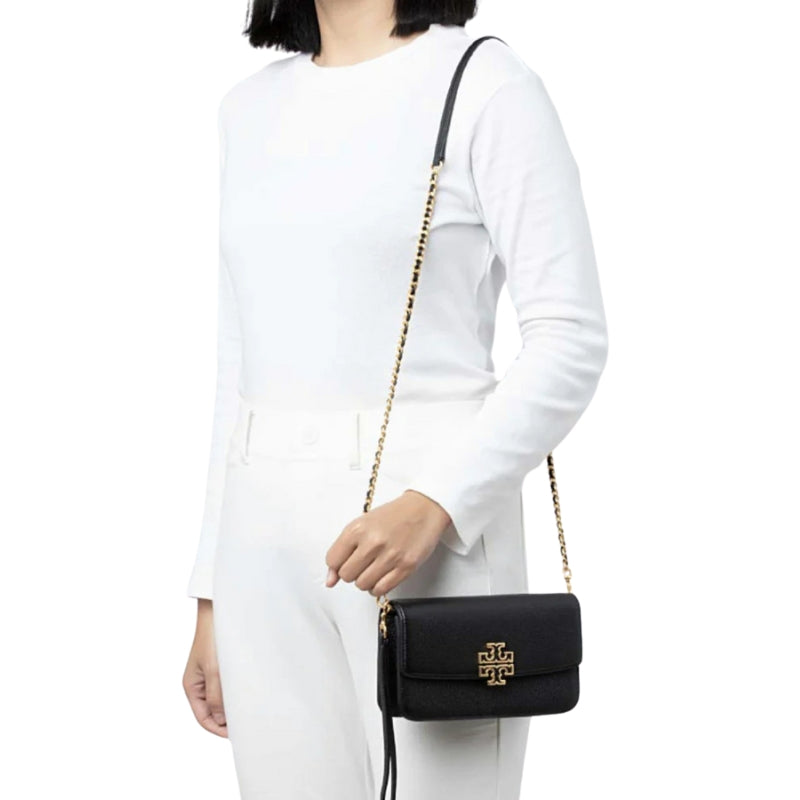 Bolsa Tory Burch Britten Chain Wallet Bag With Wristlet