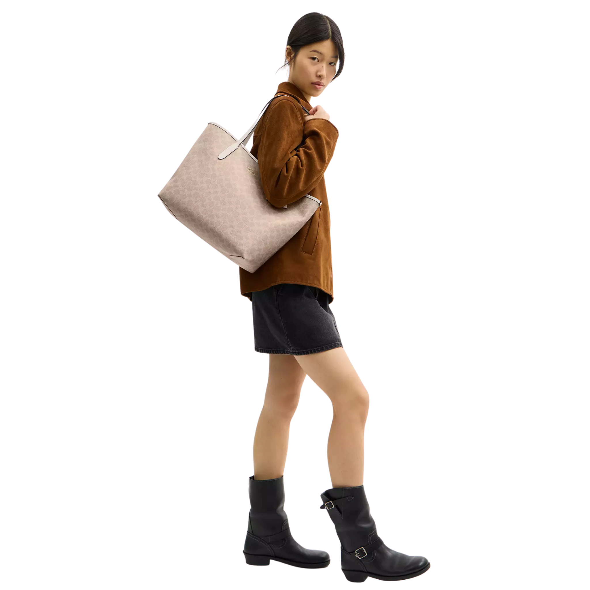 Bolsa Coach City Tote In Signature Canvas
