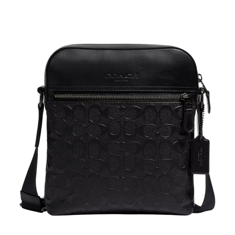 Bandolera Coach Houston Flight Bag In Signature Leather