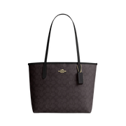 Bolsa Coach Medium City Tote In Signature Canvas
