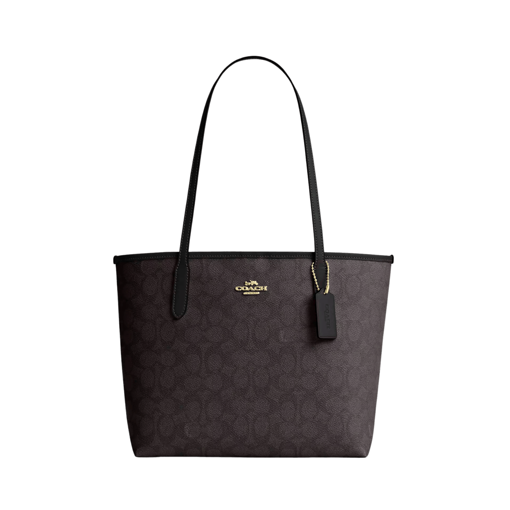 Bolsa Coach Medium City Tote In Signature Canvas