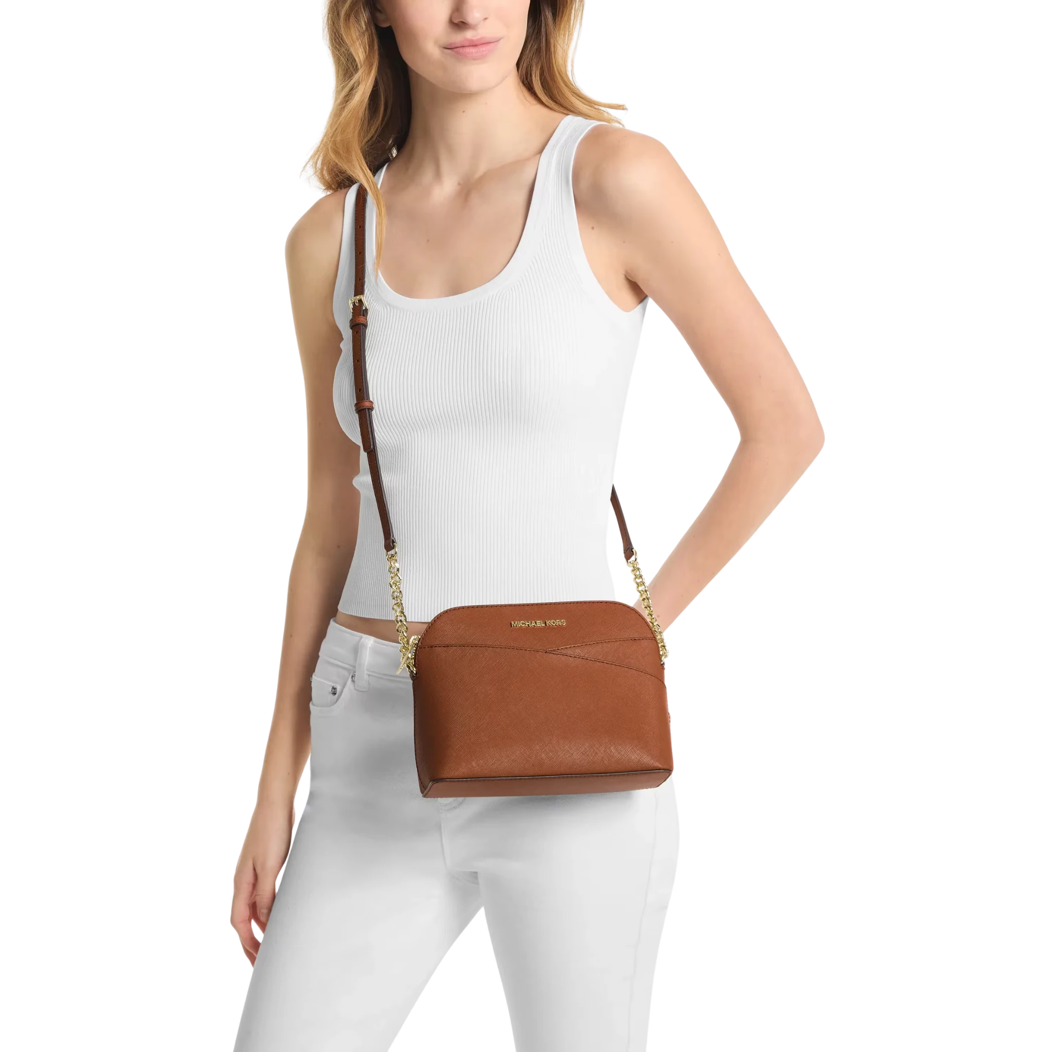 Bolsa Michael Kors Jet Set Travel Medium Dome Crossbody Bag