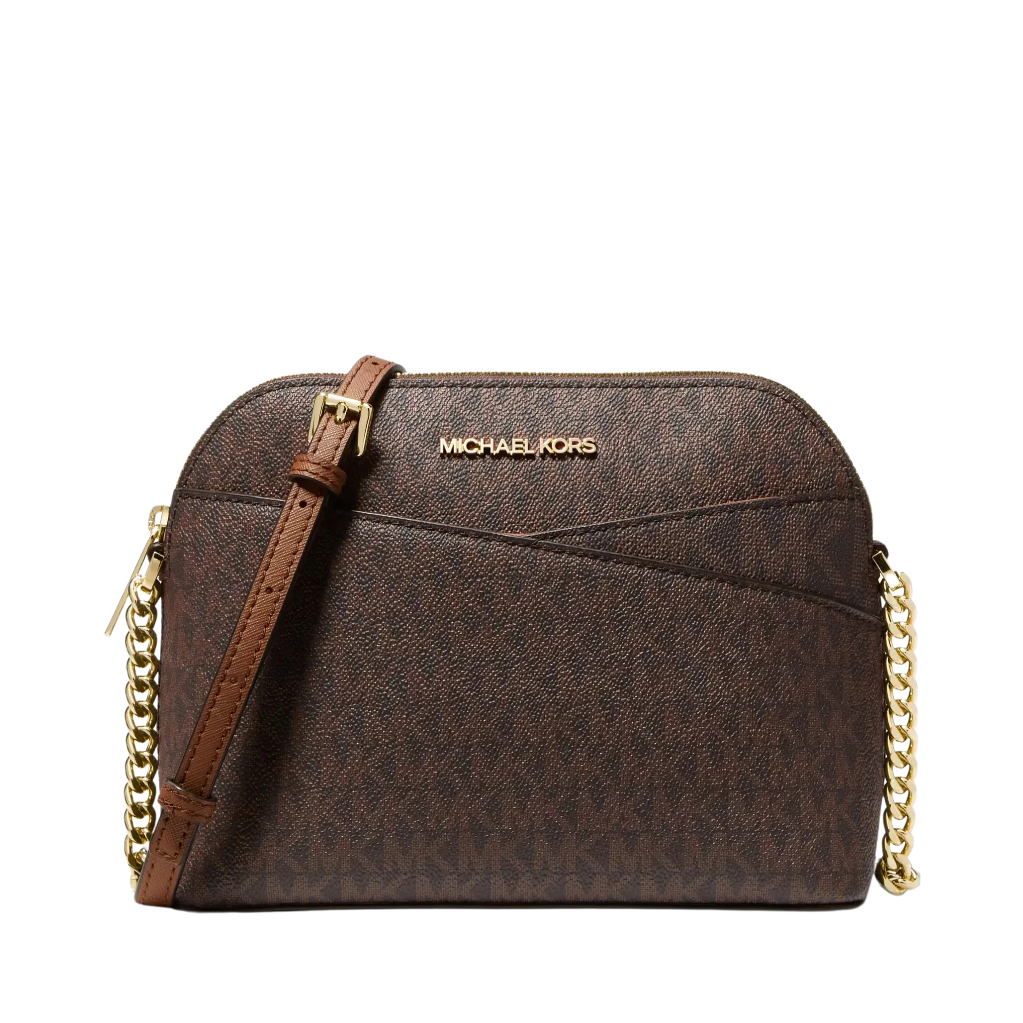 Bolsa Michael Kors Jet Set Travel Medium Logo Dome Crossbody Bag