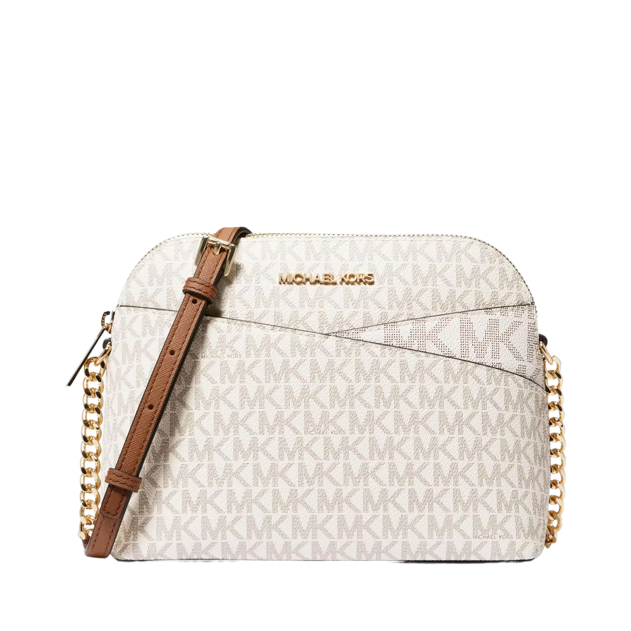 Bolsa Michael Kors Jet Set Travel Medium Logo Dome Crossbody Bag