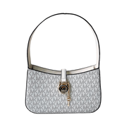 Bolsa Michael Kors Lyra Small Embossed Zip Pouchette Shoulder Bag