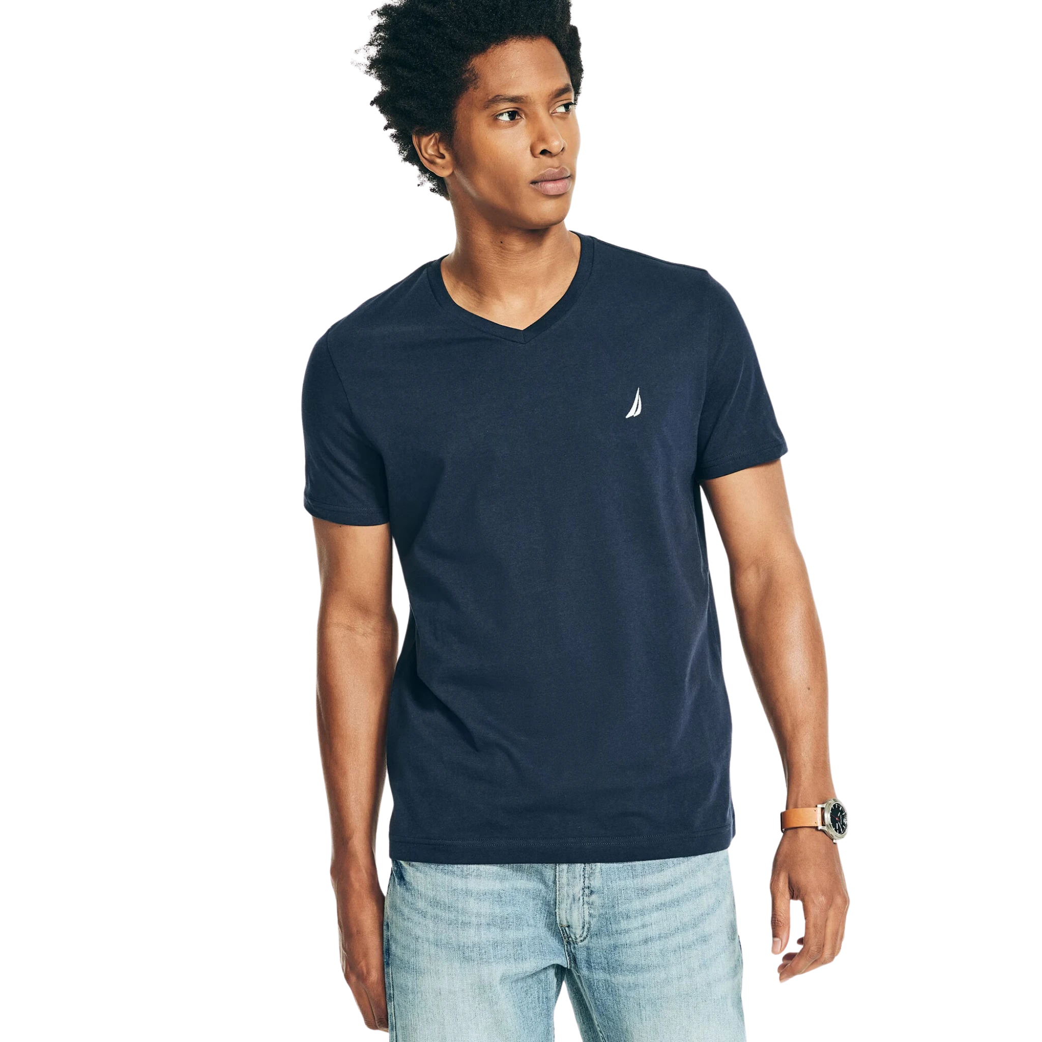 Playera Nautica Solid V-Neck T-Shirt