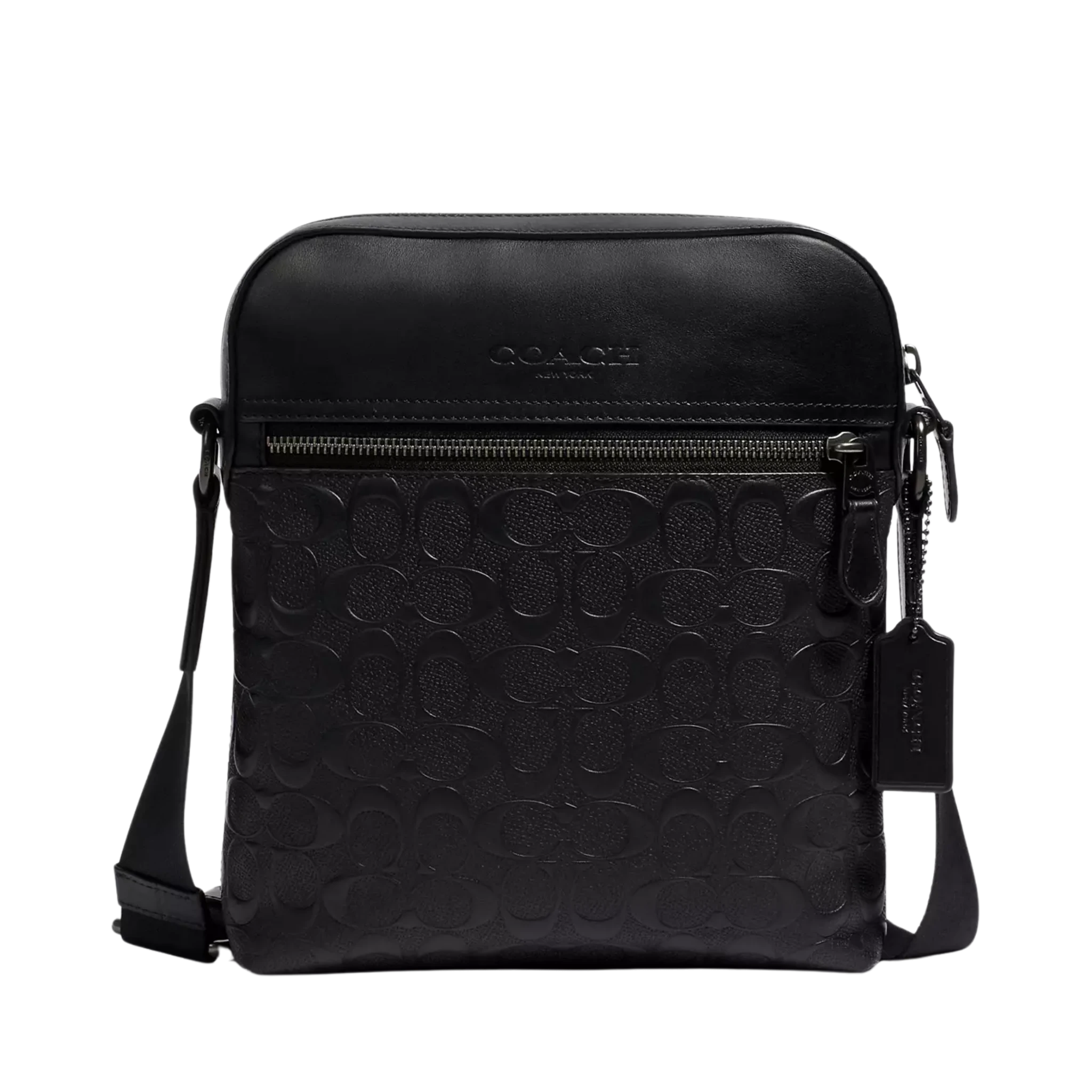 Bandolera Coach Houston Flight Bag In Signature Leather