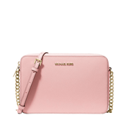 Bolsa Michael Kors Jet Set Large Saffiano Leather Crossbody Bag