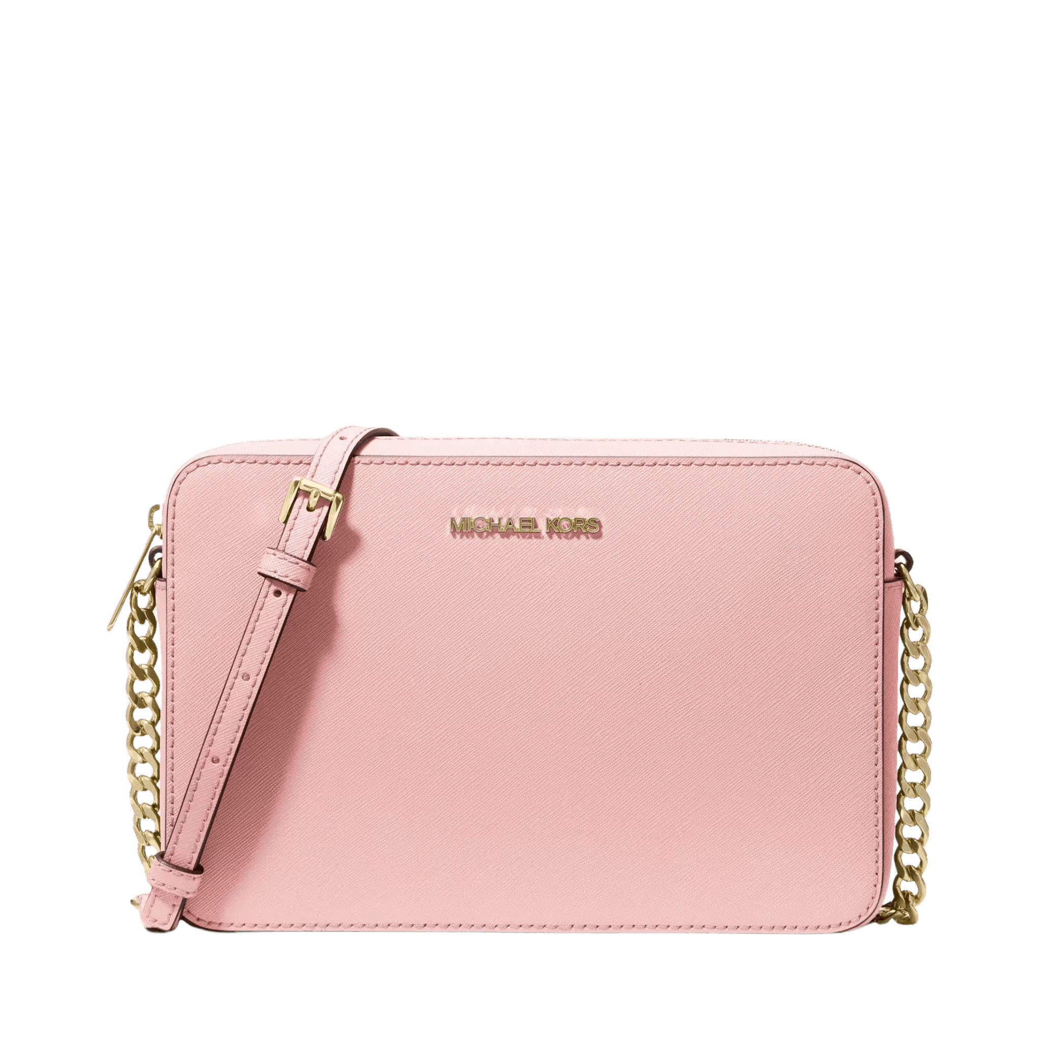 Bolsa Michael Kors Jet Set Large Saffiano Leather Crossbody Bag