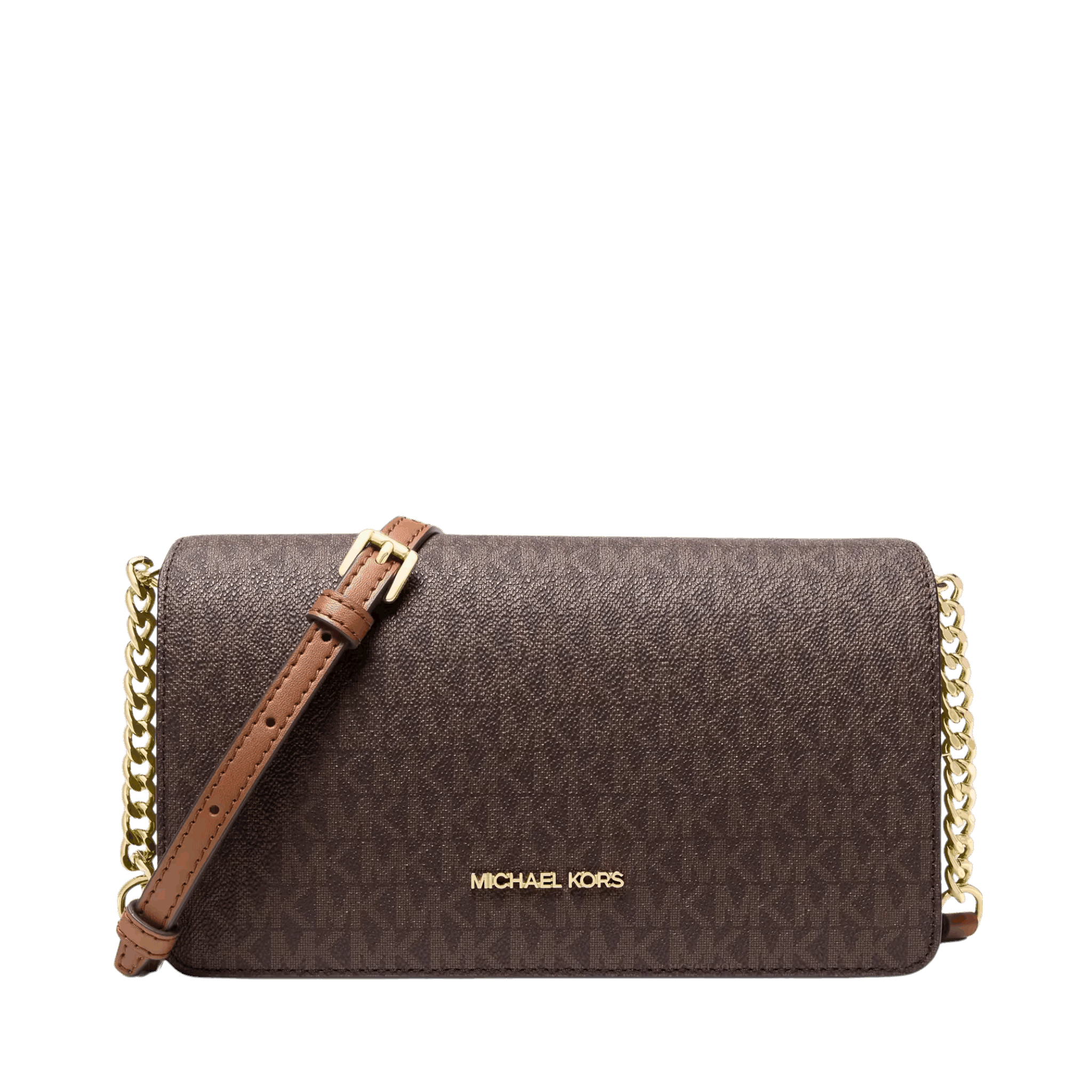Bolsa Michael Kors Jet Set Medium Signature Logo Crossbody Bag