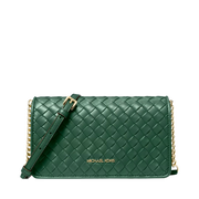 Bolsa Michael Kors Jet Set Medium Woven Crossbody Bag