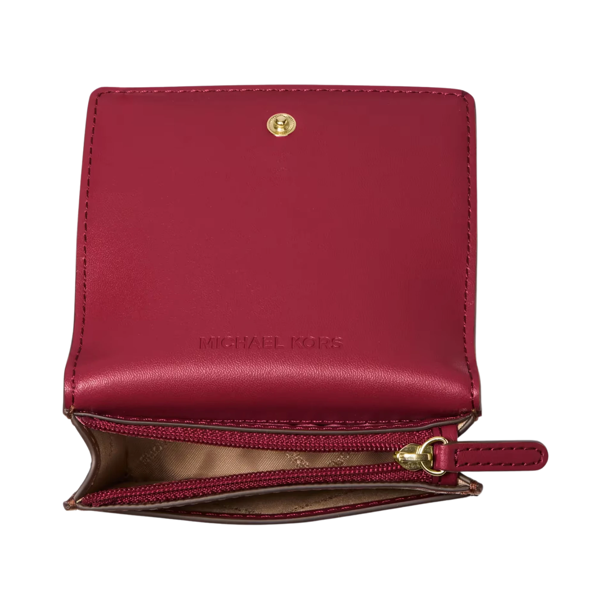 Cartera Michael Kors Carson Small Pebbled Leather Wallet