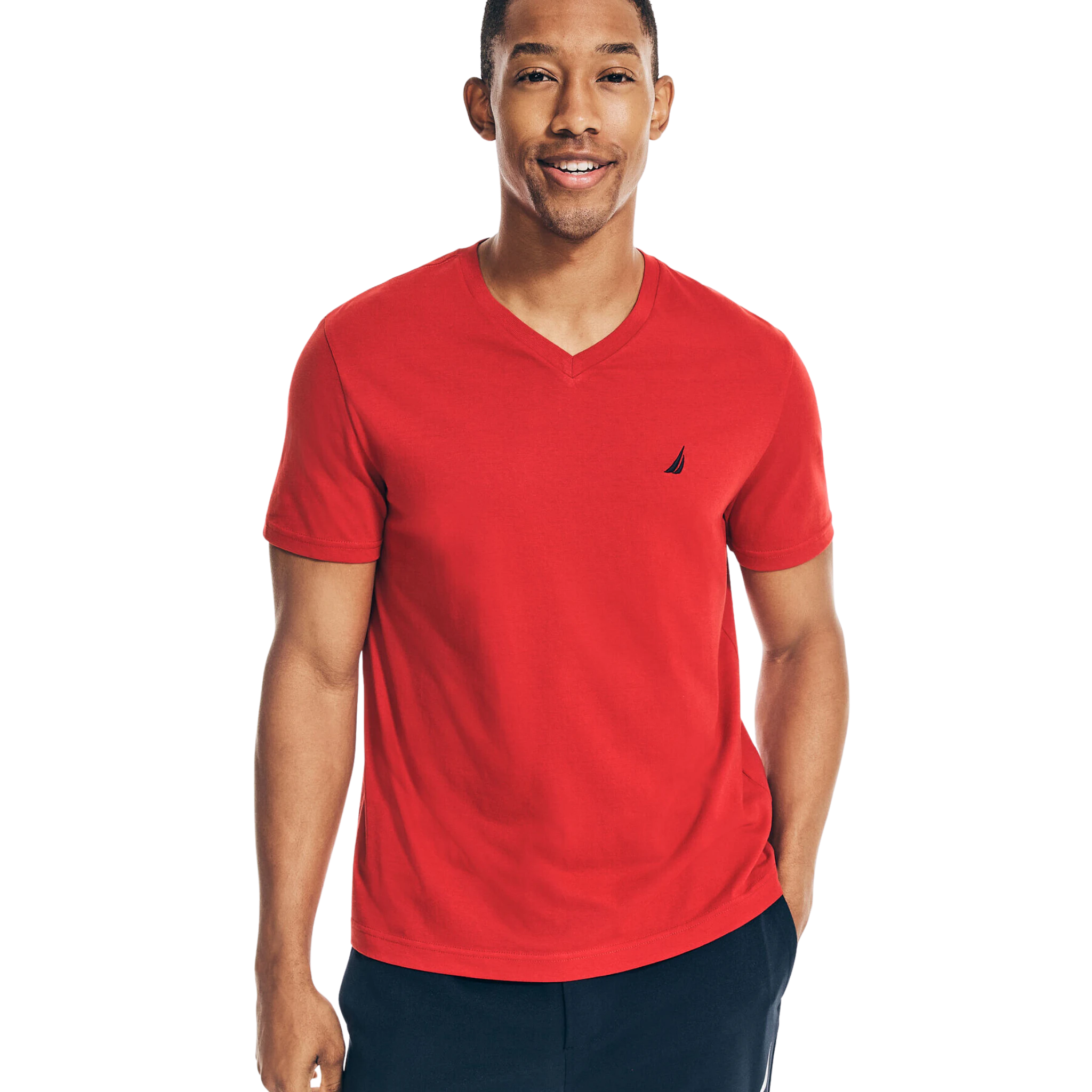 Playera Nautica Solid V-Neck T-Shirt