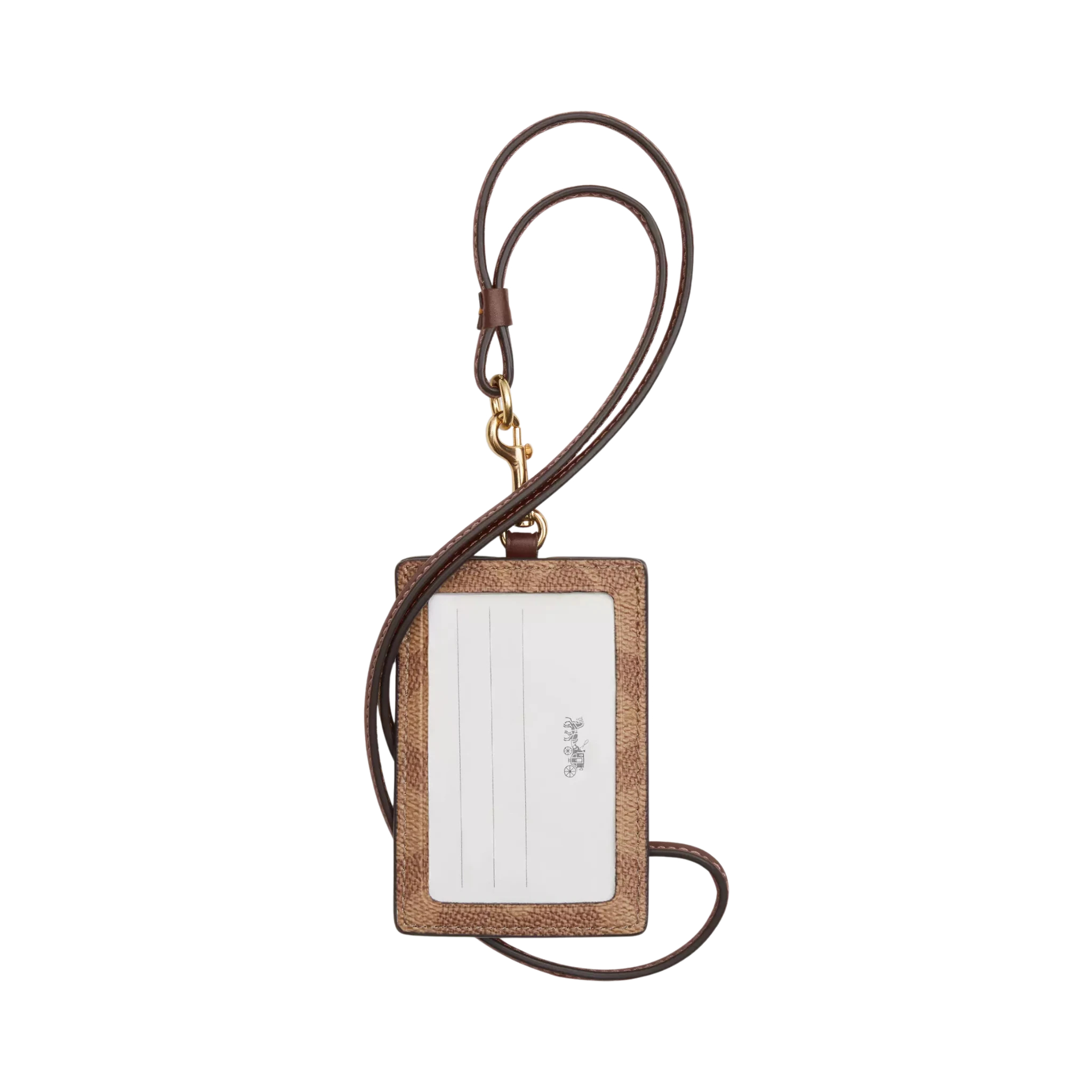 Tarjetero Gafete Coach Id Lanyard In Signature Canvas