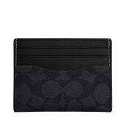 Tarjetero Coach Slim Id Card Case In Signature Canvas