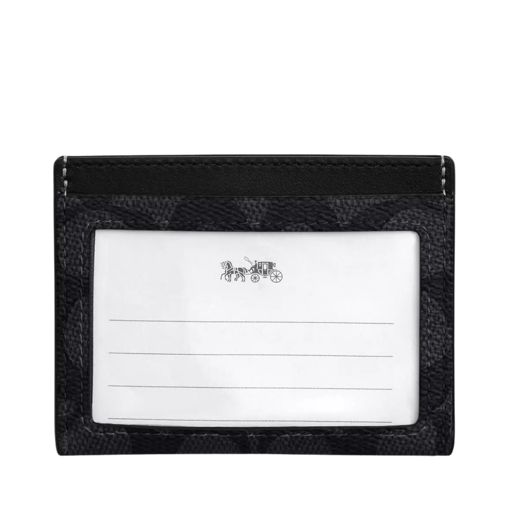 Tarjetero Coach Slim Id Card Case In Signature Canvas