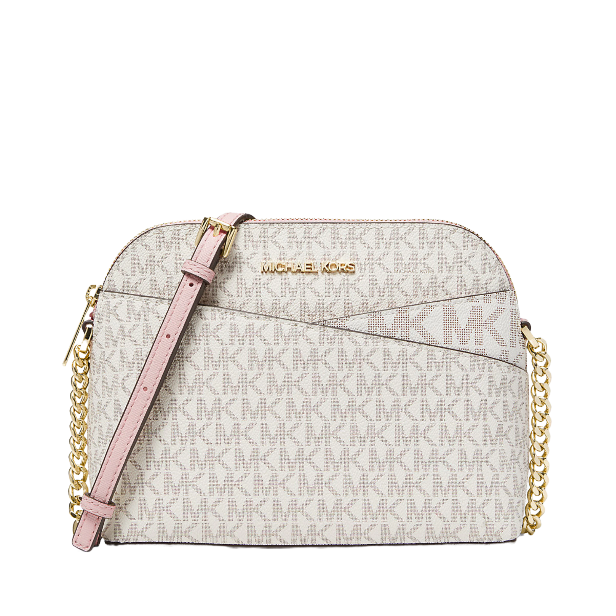 Bolsa Michael Kors Jet Set Travel Medium Logo Dome Crossbody Bag