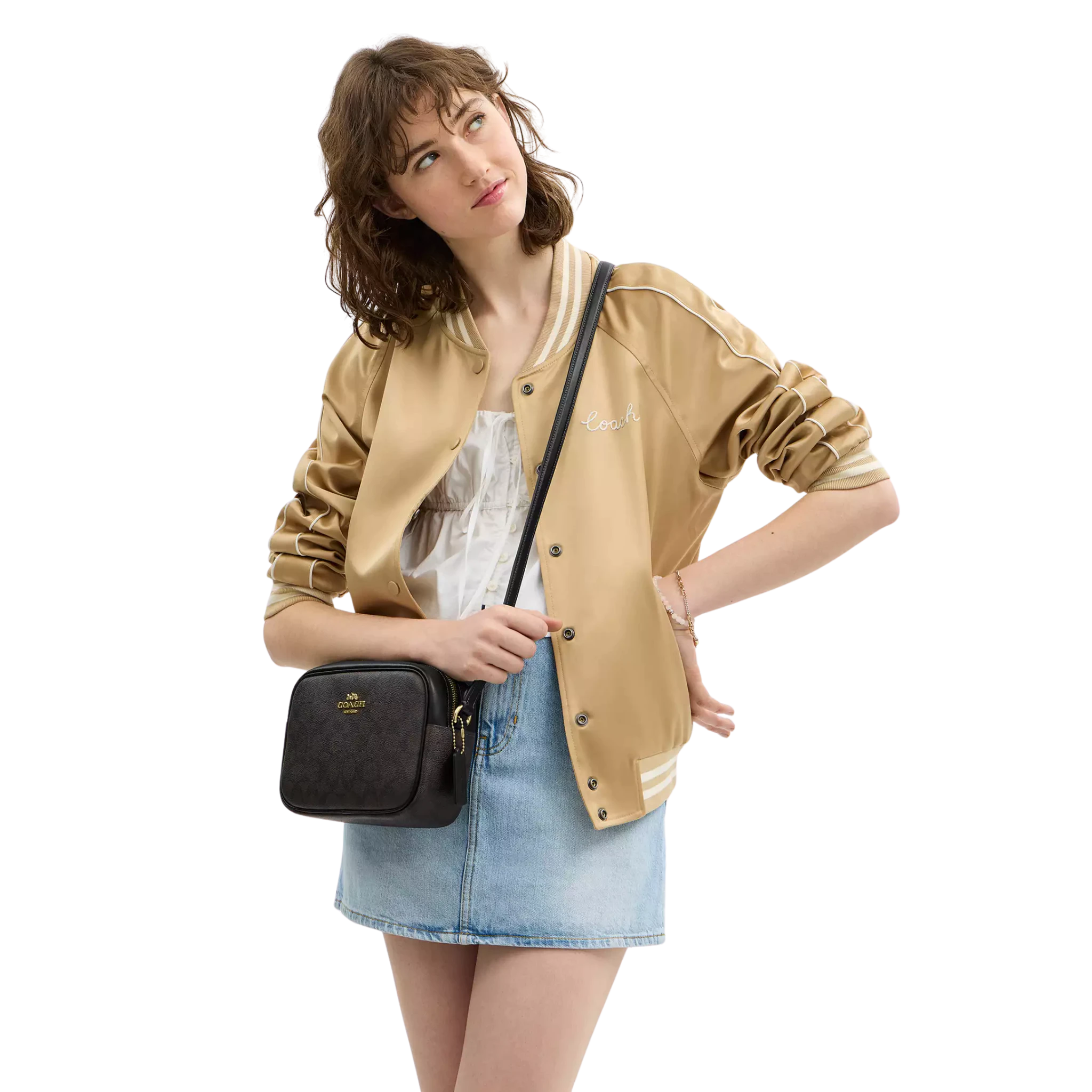 Bolsa Coach Jamie Camera Bag In Signature Canvas