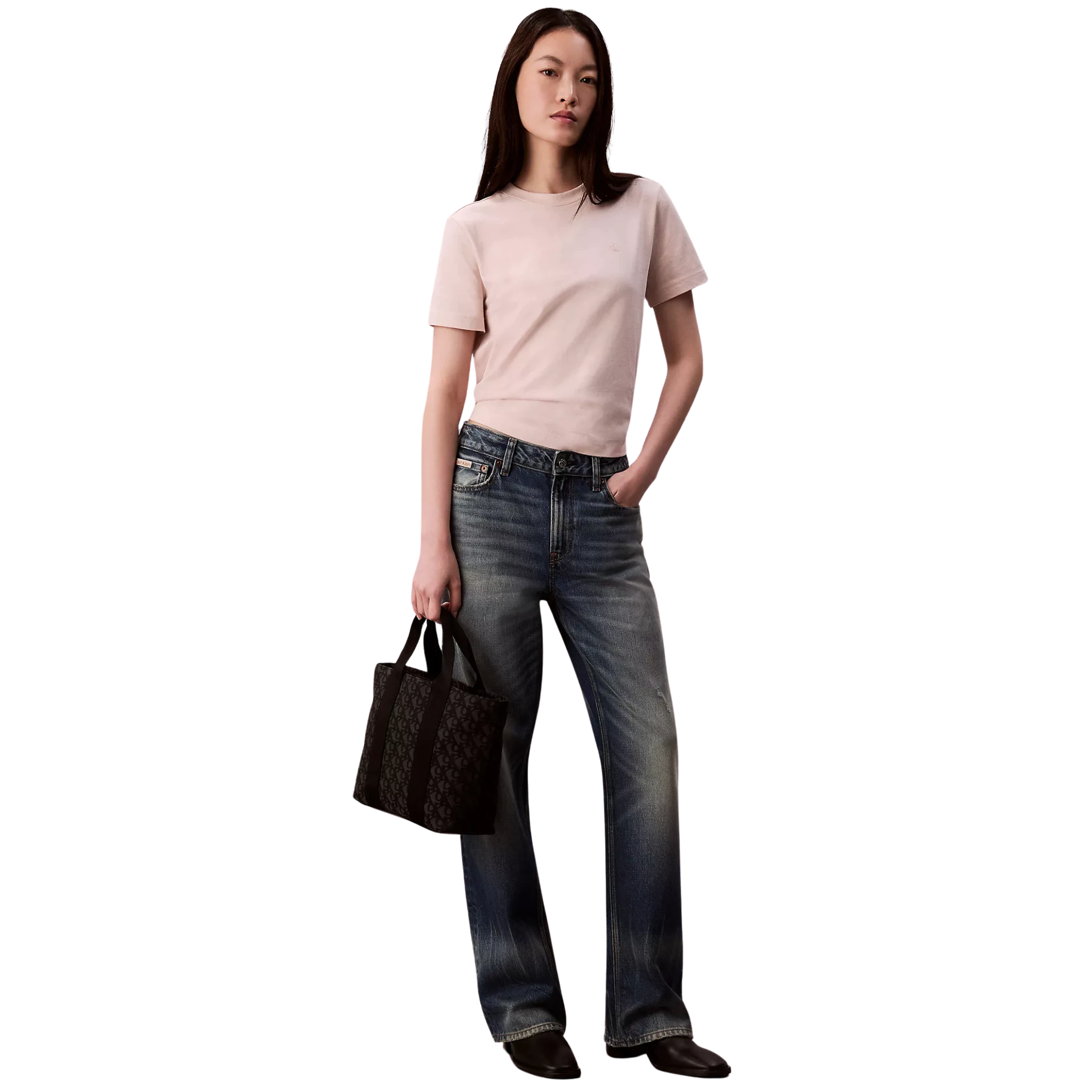 Bolsa Calvin Klein Ultralight Logo Jacquard Mini Tote Bag