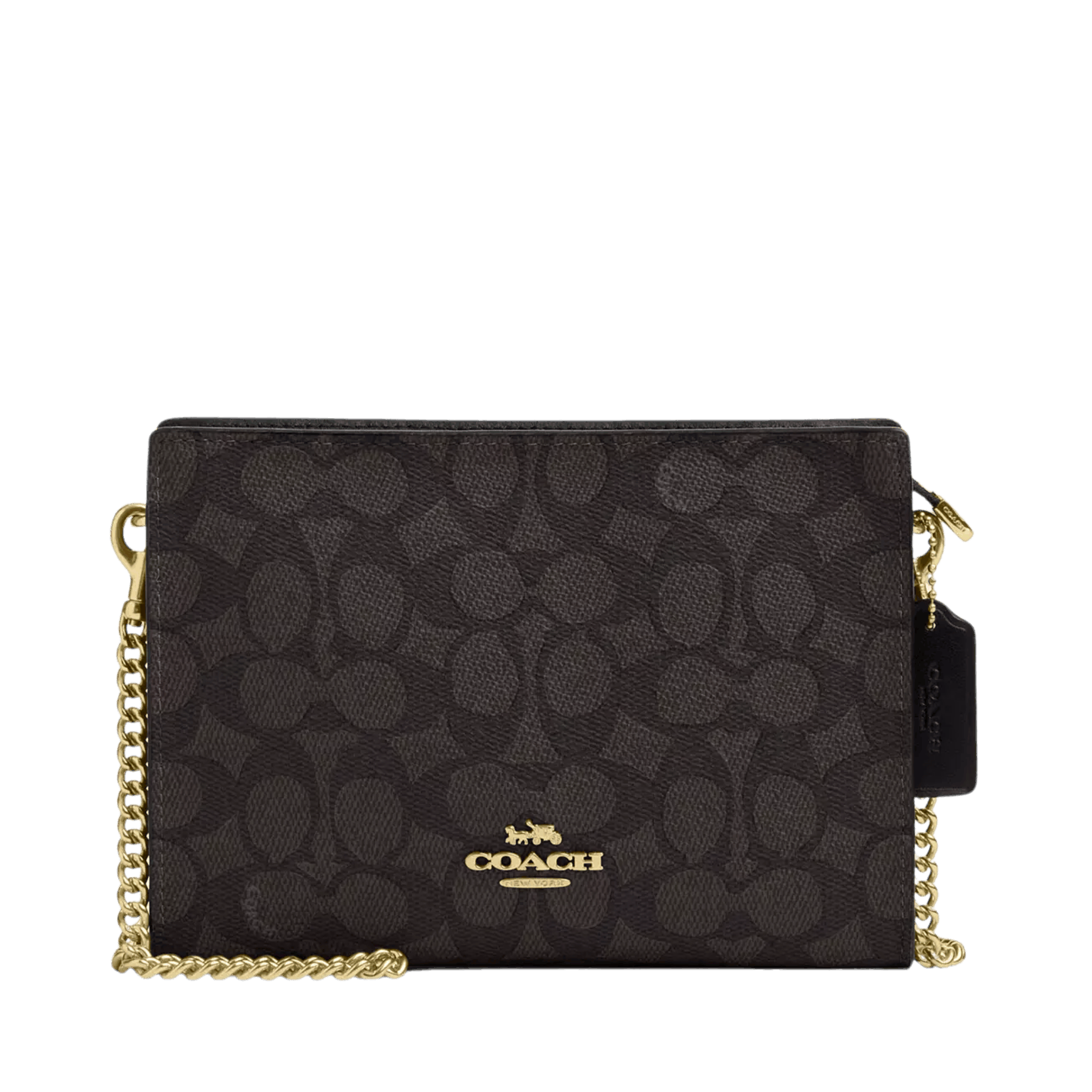 Bolsa Coach Slim Crossbody Bag In Signature Canvas