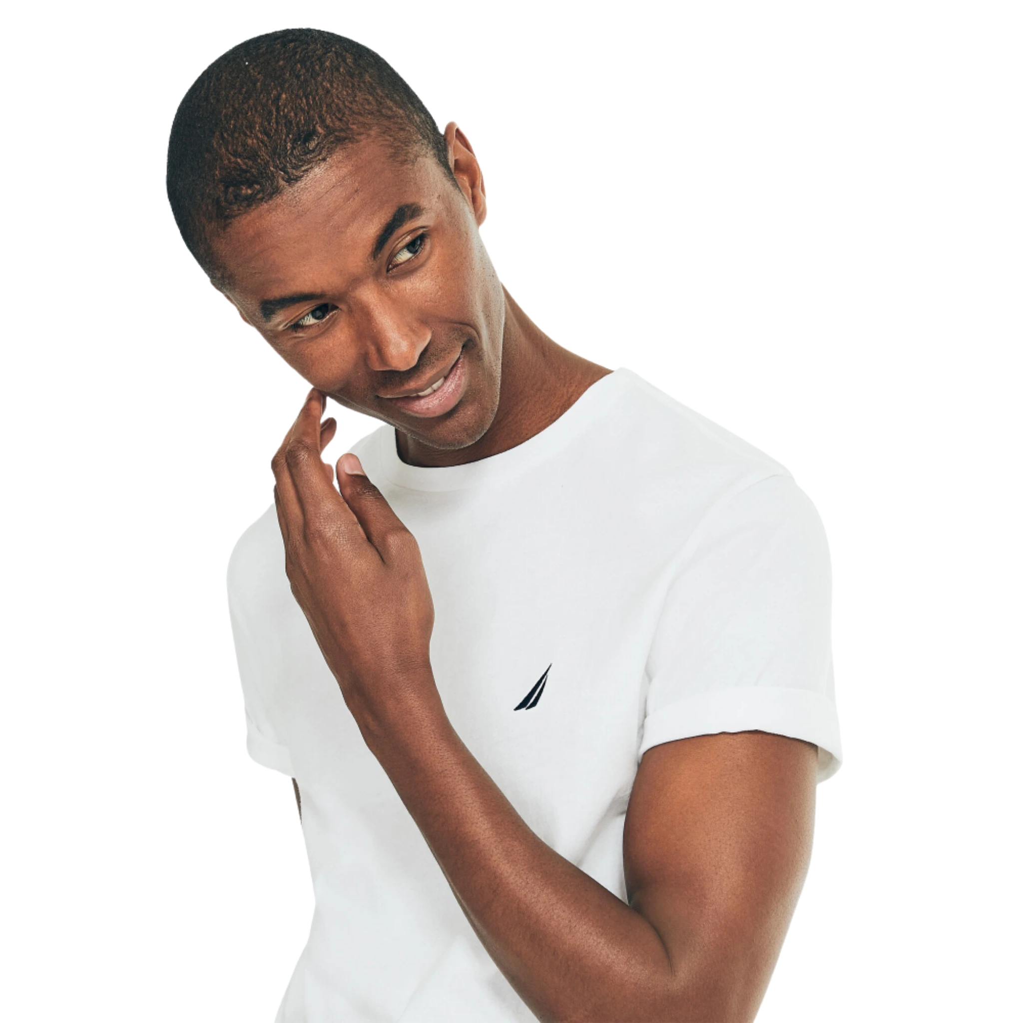 Playera Nautica Solid Crewneck T Shirt
