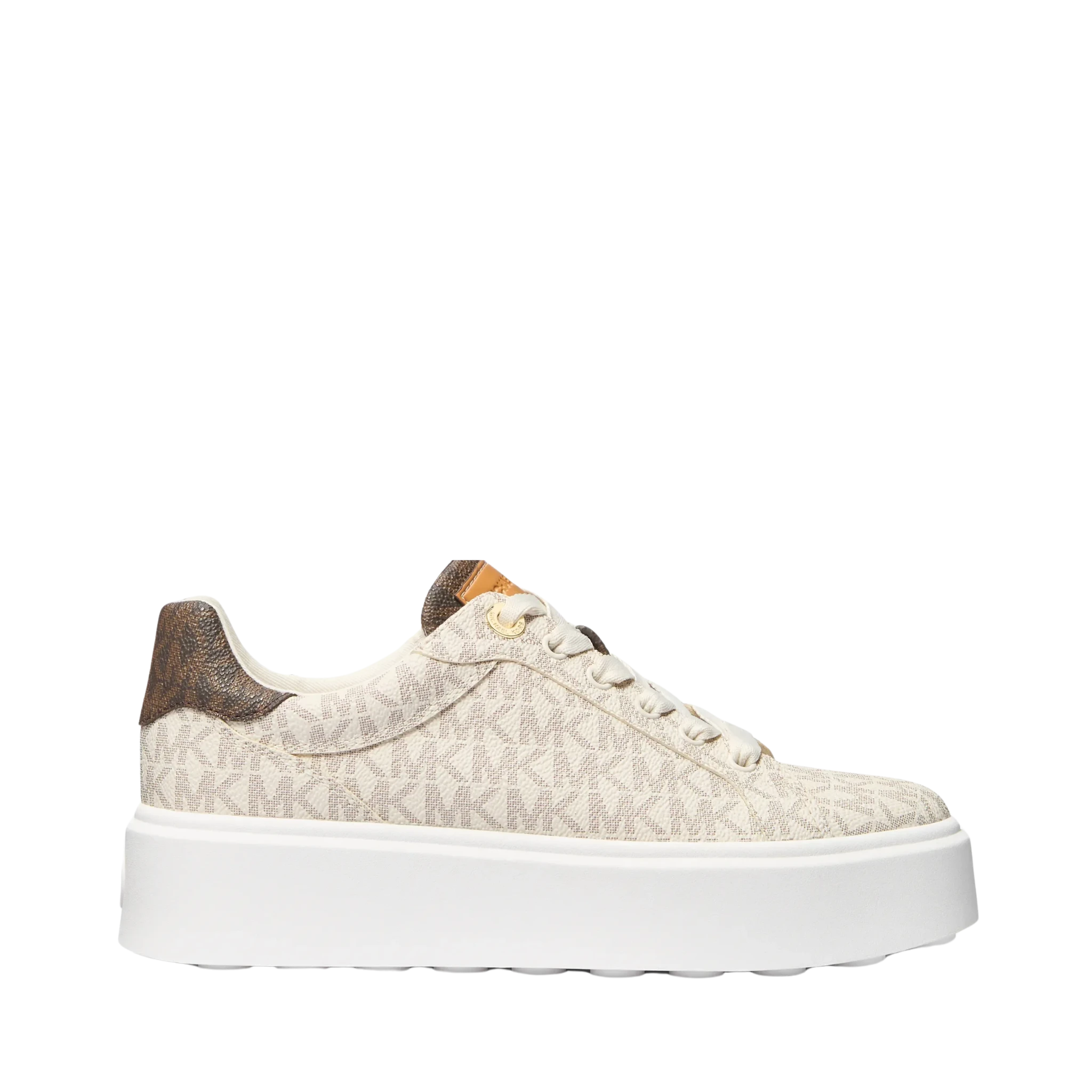 Tenis Michael Kors Romey Metallic Two-Tone Signature Logo Platform Sneaker