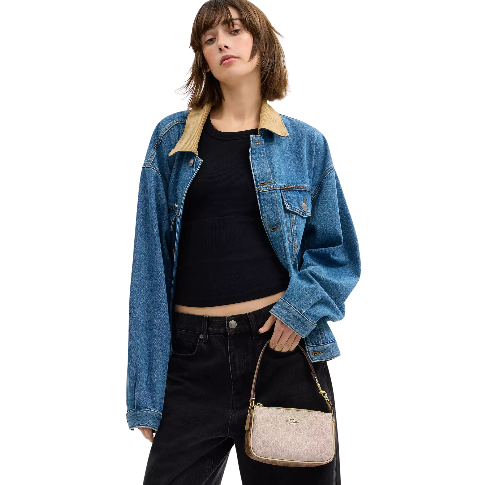 Bolsa Coach Nolita 19 In Blocked Signature Canvas
